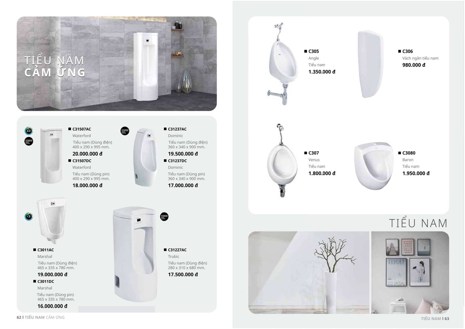 Thiết bị vệ sinh COTTO Catalogue và Bảng giá mới nhất 2025 /Page 30